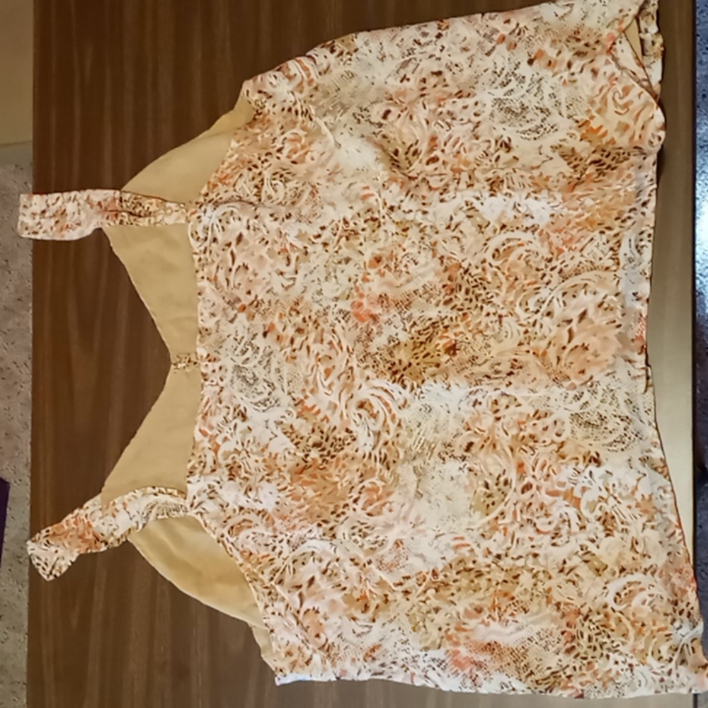 5X Sleeveless Patterned Blouse - Picture 2 of 3